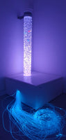 Sensory Bundle 120C -Bubble Tube 120cm tall with Interactive Wireless Switchbox, Fibre Optic, Sofa Podium and Wall Bracket