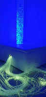 Sensory Bundle 120FS -Bubble Tube 120cm tall with Fibre Optic, Sofa Podium and Wall Bracket