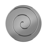 Fidget Pendant Necklace -Stainless Steel Spiral Pattern