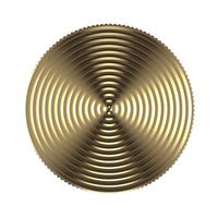 Fidget Spinner Pendant Necklace - Brass colour, Fine Ripple