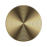 Fidget Pendant Necklace - Brass colour, Fine Ripple