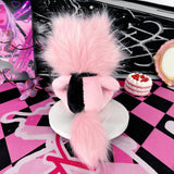 Emo Kawaii Pink Raccoon Stuffed Toy