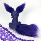 Goth Purple Fox Stuffed Animal
