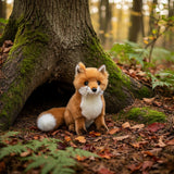 Red Fox Sitting 24cm, Weighted Animal, 0.6kg