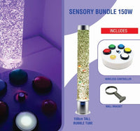 Sensory Bundle 150W – 1.5m Bubble Tube with Wireless Controller and Wall Bracket