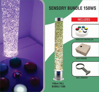 Sensory Bundle 150WS – 1.5m Bubble Tube with a Sofa Podium, Wireless Controller and Wall Bracket