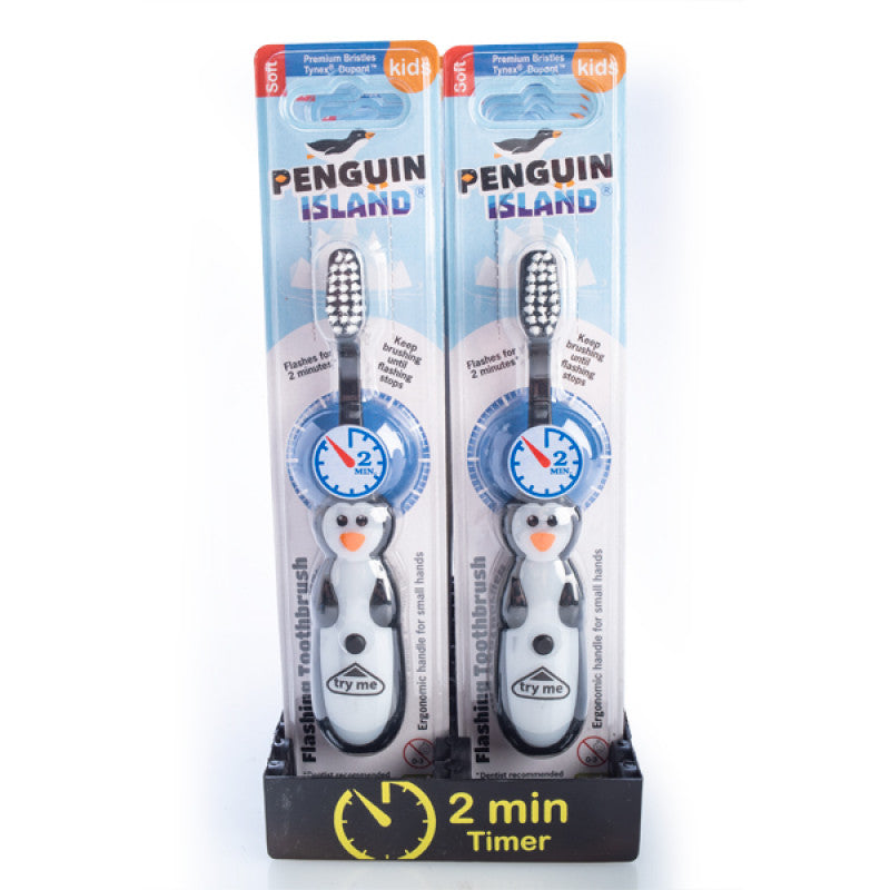 Flashing Penguin Toothbrush| Therapy Sensory Shop