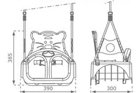 Baby Seat  'Trix' with Adjustable ropes