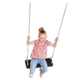 Rubber Swing Seat Medium ‘Curve’ With Galvanised Steel Chains KBT Swing Seat (Commercial grade - Aluminium Insert)