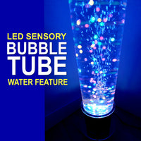 Sensory Bundle 120S – 1.2m Bubble Tube Column Water Feature with Sofa Podium and Wall Bracket