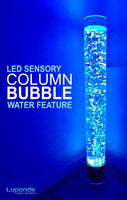 Sensory Bundle 120C -Bubble Tube 120cm tall with Interactive Wireless Switchbox, Fibre Optic, Sofa Podium and Wall Bracket