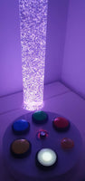 Sensory Bundle 120C -Bubble Tube 120cm tall with Interactive Wireless Switchbox, Fibre Optic, Sofa Podium and Wall Bracket