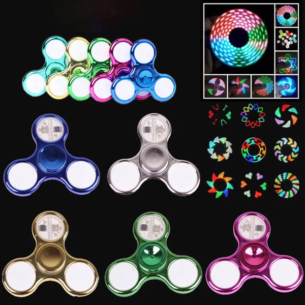 Light up fidget spinners sales