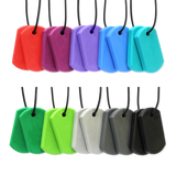 Dog tags blue with two chews
