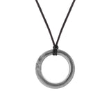 Realm Ring Pendant Sensory Chew - Silver
