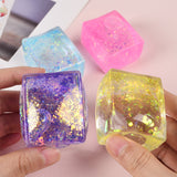 Squishy Sensory Ice Cube Squeeze Toy 5.5x4x3.5cm