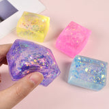 Squishy Sensory Ice Cube Squeeze Toy 5.5x4x3.5cm