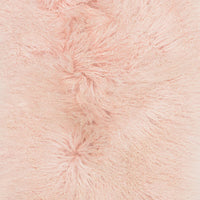 Mongolian Sheepskin Cushion - 40cm - Blush Pink