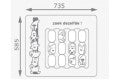 Sensory Panel Matching Pairs, Play Panel HDPE - BLUE