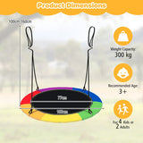 1m Hanging Saucer Tree Swing with LED Lights