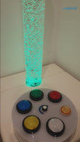 Sensory Bundle 180C -Bubble Tube 180cm tall with Interactive Wireless Controller, Fibre Optic, Sofa Podium and Wall Bracket