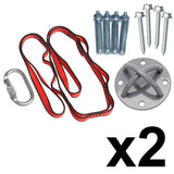 Ceiling Anchor Plate Kits: Pair