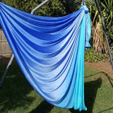 Large Tritone Silky Nylon Wrap Swing- Teal/Blue (450x250cm)