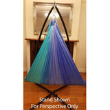 Large Tritone Silky Nylon Wrap Swing- Teal/Blue (450x250cm)