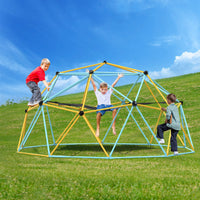 3m Geometric Dome Climber with Hammock and Swing, for Kids 3 to 10 Years Old