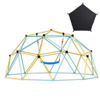 3m Geometric Dome Climber with Hammock and Swing, for Kids 3 to 10 Years Old