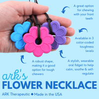 Ark Therapeutic Flower Chew Necklace - TherapySensory.com.au