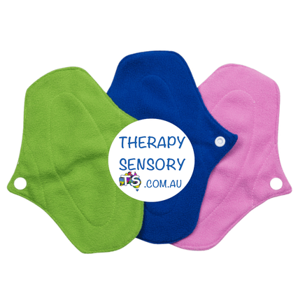 Underwear Liners set of 3 in green, blue or pink from TherapySensory.com.au