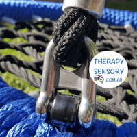 Heavy Duty Commercial 100cm Blue Rope Nest Swing from TherapySensory.com.au