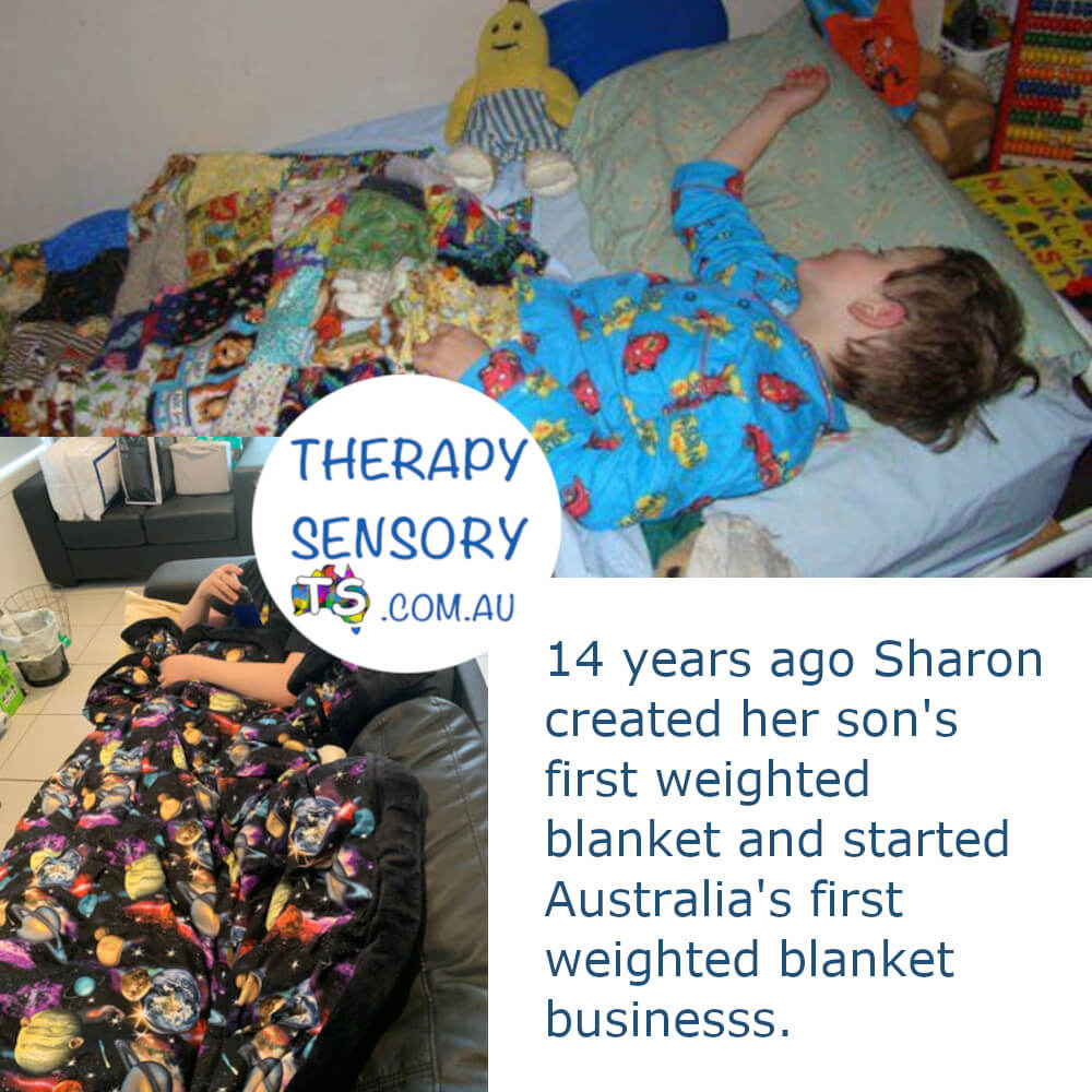 Weighted blanket from TherapySensory.com.au