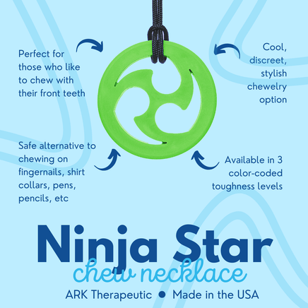 Ninja Star Chew Necklace - TherapySensory.com.au