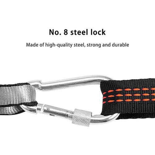 Kids Elastic Yoga Sensory Hammock Swing, includes 1x Hammock, 1 x Connecting Rope, 1 x Extension Band, 1 x Titanium Alloy Lock.