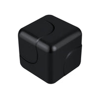 Metal Spinning Cube Fidget, Oil Slick, Black or Silver
