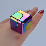 Metal Spinning Cube in  case.