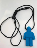 Robot chewy necklace, Blue or Green