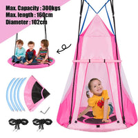 2 IN 1 KIDS HANGING TREE TENT SWING